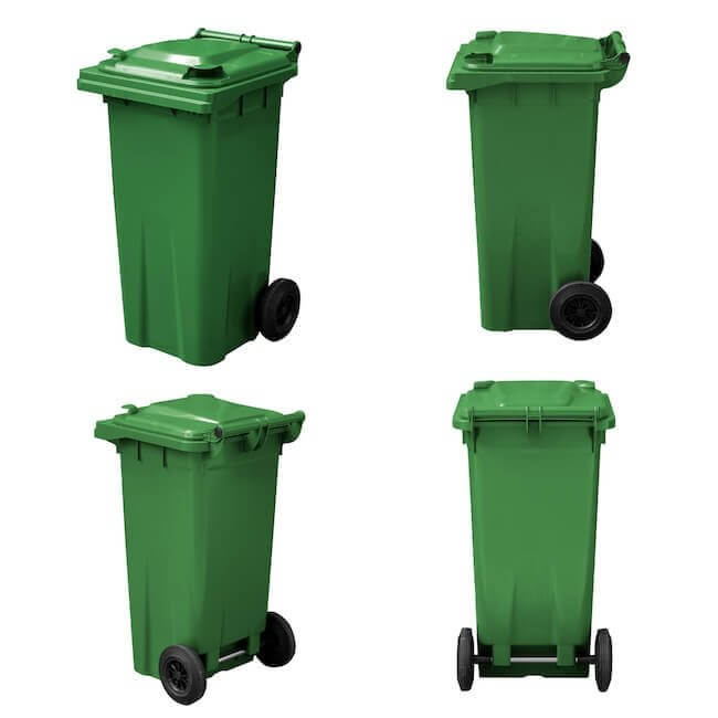 120 Litre Wheelie Bin | Green