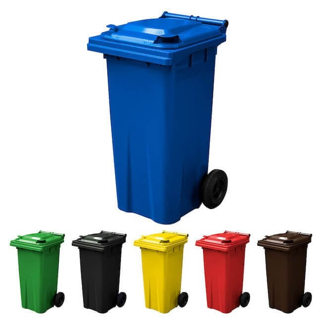 120 Litre Wheelie Bin | Blue