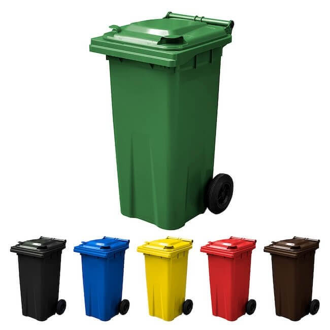 120 Litre Wheelie Bin | Green