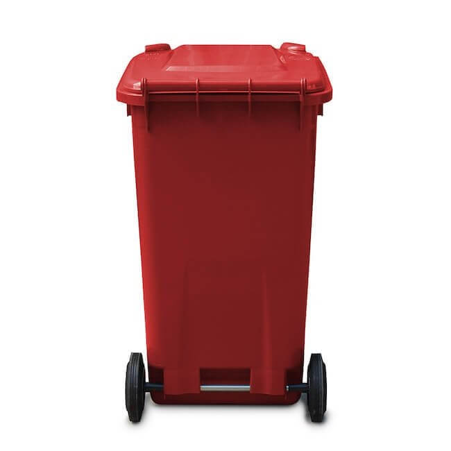 240 Litre Wheelie Bin | Red