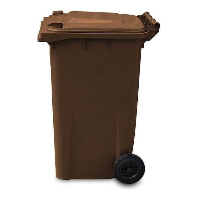 240 Litre Wheelie Bin | Brown