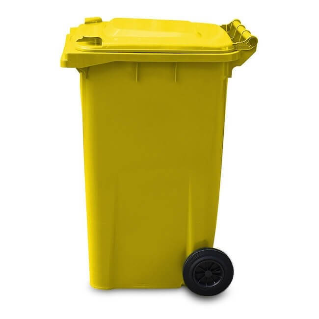 240 Litre Wheelie Bin | Yellow