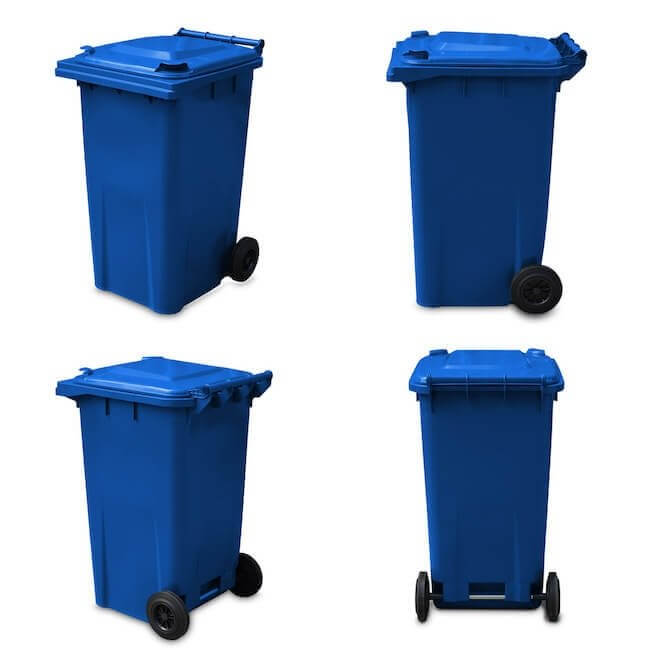 240 Litre Wheelie Bin | Blue