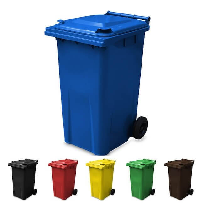 240 Litre Wheelie Bin | Blue