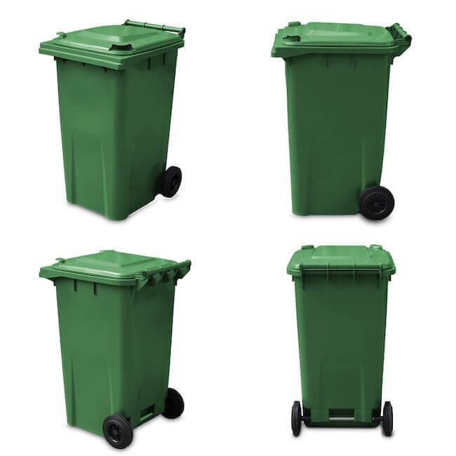 240 Litre Wheelie Bin | Green