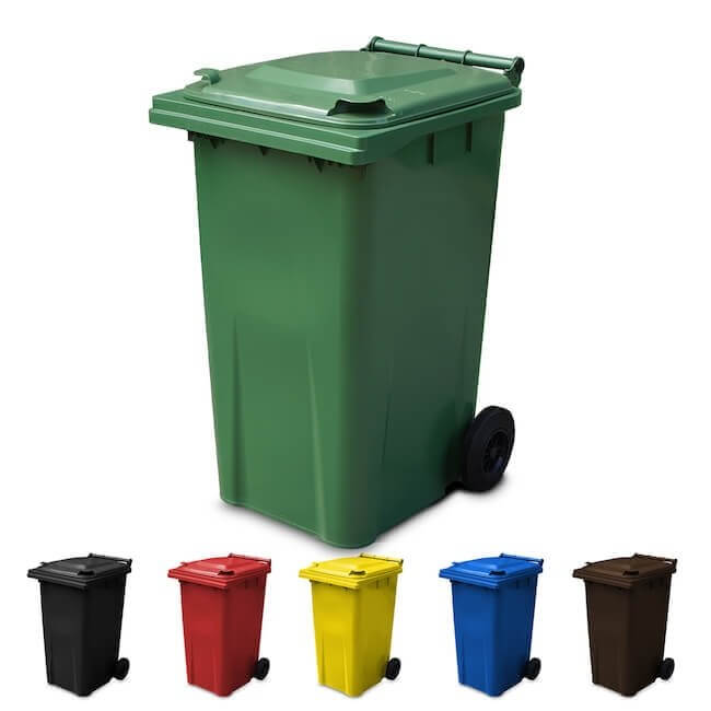 240 Litre Wheelie Bin | Green