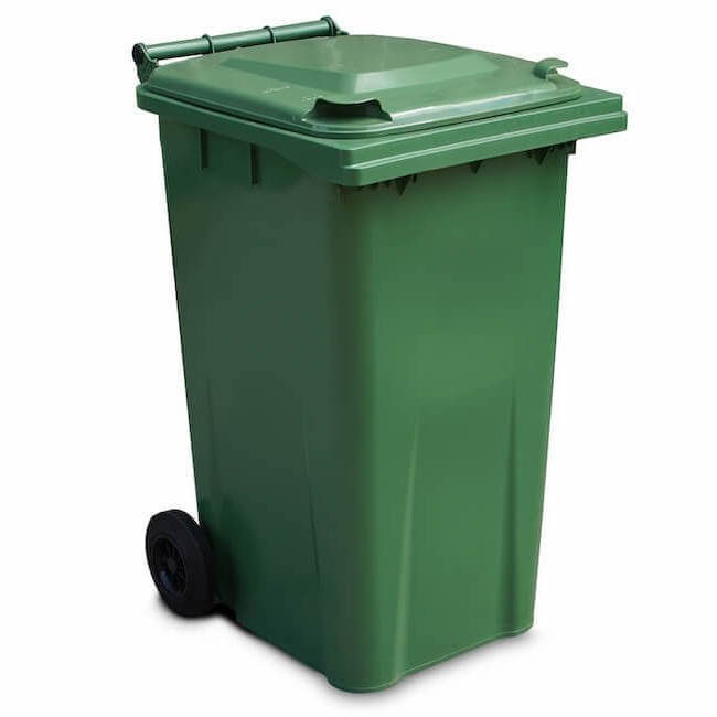 240 Litre Wheelie Bin | Green