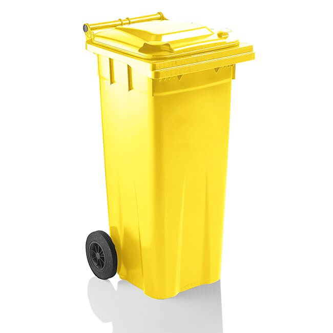 140 Litre Wheelie Bin Yellow — getWheelieBins
