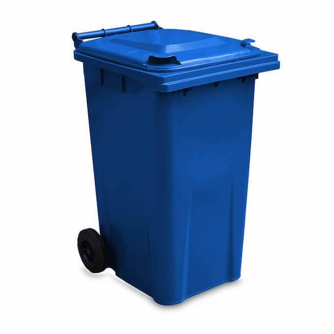 Blue Weather Resistant Wheelie Bin Durable & Bestselling 240L